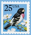 U.S. #2284 25c Grosbeak MNH