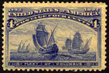 U.S. #233 Fleet of Columbus 4c Mint