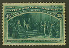 U.S. #238 Columbus Announcing Discovery 15c Mint