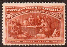 U.S. #239 Columbus at La Rabida 30c Mint