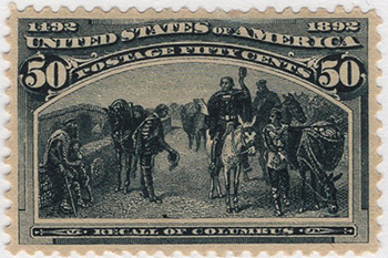 U.S. #240 Recall of Columbus 50c Mint