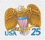 U.S. #2431 25c Eagle and Shield MNH