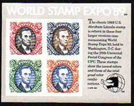 U.S   #2433 World Stamp Expo '89 Souvenir Sheet