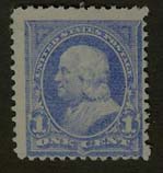 U.S. #246 Franklin, ultramarine 1c Mint