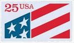 U.S. #2475 25c Flag - Plastic Test Stamp MNH