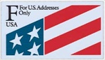 U.S. #2522 (29c) 'F' Flag Plastic Stamp MNH