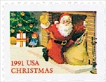 U.S. #2584 Santa at Fireplace MNH