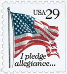 U.S. #2593 29c Flag & Pledge MNH