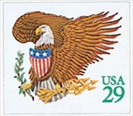 U.S. #2596 29c Eagle and Shield (green) MNH