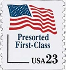 U.S. #2605 23c Presorted Flag Coil MNH