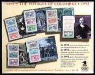 U.S.  #2624-29 Columbus Discovery of America Souvenir Sheets