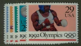 U.S. #2637-2641 Summer Olympics, 5 Singles MNH