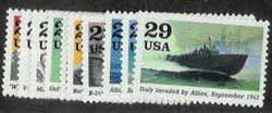 U.S. #2765a-j World War II - 1943, 10 Singles MNH