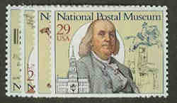 U.S. #2779-82 National Postal Museum, 4 Singles NH