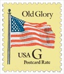 U.S. #2879 Old Glory (yellow)  'G' Postcard Rate MNH