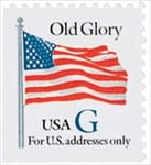 U.S. #2884 Old Glory with Blue 'G'