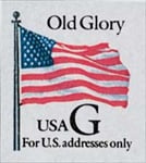 U.S. #2887 Old Glory with Black'G' MNH