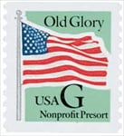 U.S. #2893 Old Glory (Green) & 'G' Coil MNH