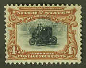 U.S. #296 Electric Automobile 4c Mint
