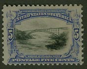 U.S. #297 Bridge at Niagara Falls 5c Mint