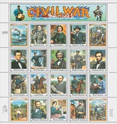 U.S.  #2975 Civil War,  Pane of 20