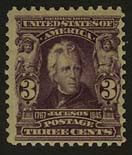 U.S. #302 3c Jackson Mint