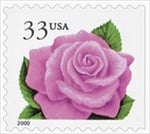 U.S. #3052E 33c Pink Rose MNH