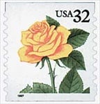 U.S. #3054 32c Yellow Rose Coil MNH