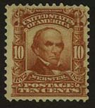 U.S. #307 10c Daniel Webster Mint