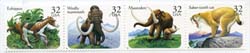 U.S. #3080a Prehistoric Animals Strip of 4 MNH