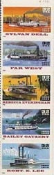 U.S. #3095a Riverboat Strip of 5 MNH