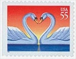 U.S. #3124 55c Love Swans MNH