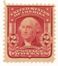 U.S. #319 Washington Perf. 12 2c Mint