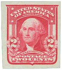 U.S. #320 Washington Imperforate 2c Mint