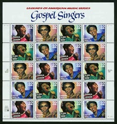 U.S.  #3219 Gospel Singers - Pane of 20