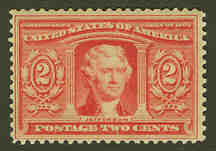 U.S. #324 Thomas Jefferson 2c Mint