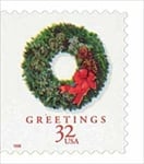 U.S. #3245 Christmas, Evergreen Wreath MNH