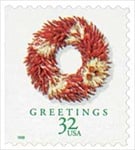 U.S. #3247 Christmas, Chili Pepper Wreath MNH