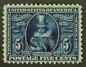 U.S. #330 Pocahontas 5c Mint