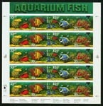 U.S.  #3320 Aquarium Fish Pane of 20