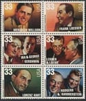 U.S. #3350a Broadway Songwriters Block of 6 MNH