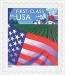 U.S. #3449 Flag Over Farm - self adhesive MNH