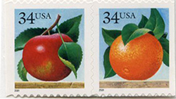 U.S. #3494a 34c Apple and Orange Pair MNH