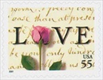 U.S. #3499 Love Letter & Rose MNH