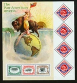 U.S.  #3505 Pan-American Expo Invert Stamps Pane of 7