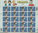 U.S.  #3507 Peanuts Comic Strip, Pane of 20