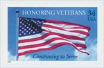 U.S. #3508 Honoring Veterans MNH