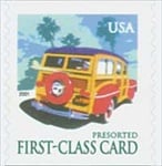 U.S. #3522 Woody Wagon - 1st Card Coil MNH