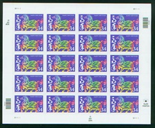 U.S.  #3559 Year of the Horse - Lunar New Year Pane of 20