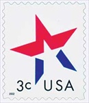 U.S. #3613 3c Star (year at lower left) MNH